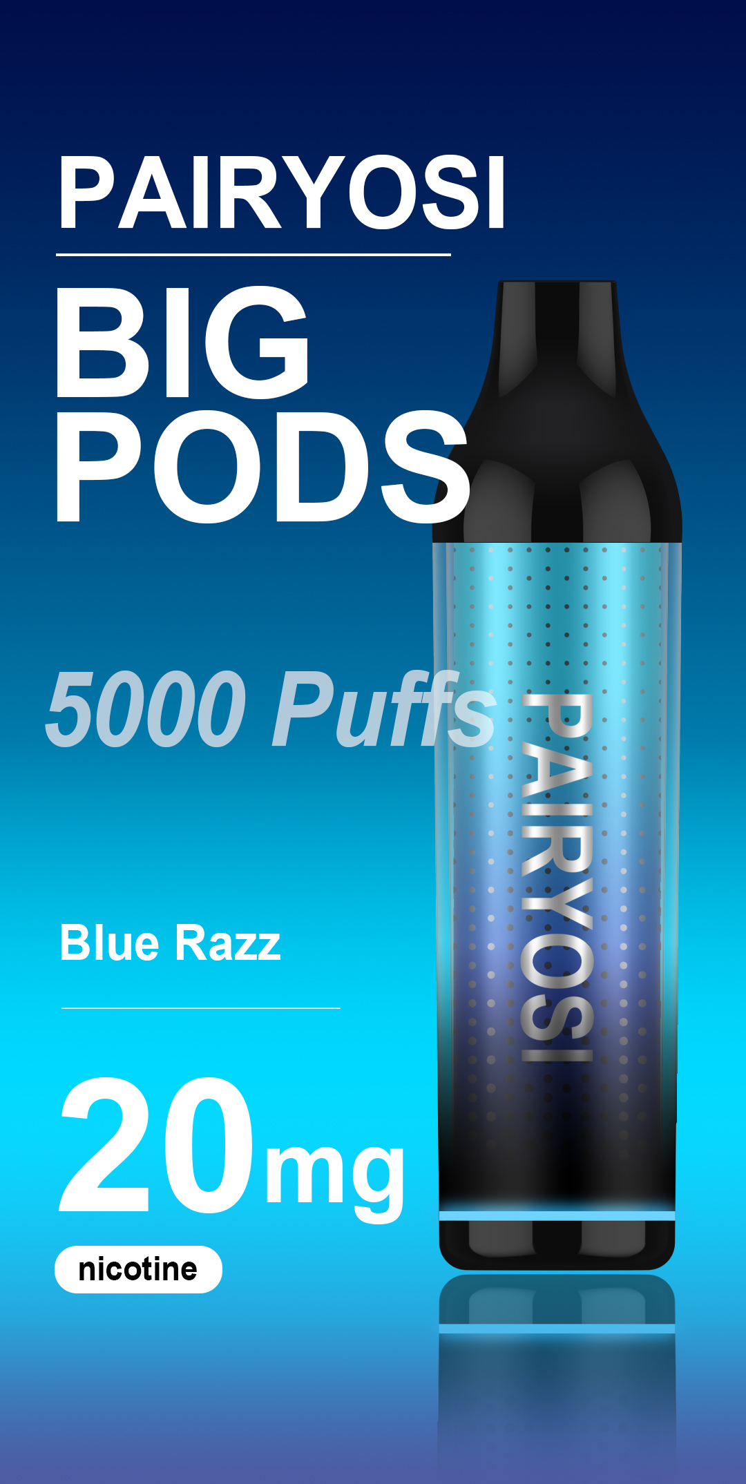 Big pod vape Blue razz